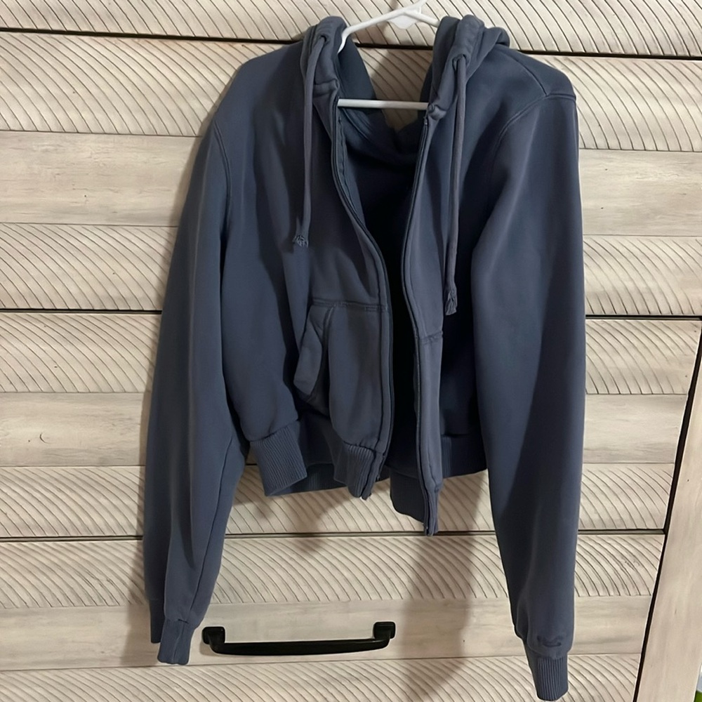Girls Holister small blue zip up hoodie